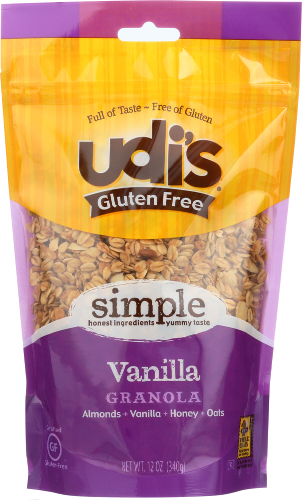Udi’s Gluten Free Granola Vanilla, 12 Oz - 0698997806189