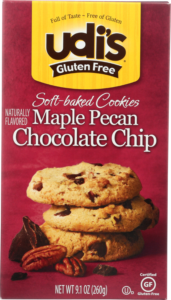 Udi'S, Soft-Baked Cookies, Maple Pecan Chocolate Chip, Maple Pecan Chocolate Chip - 698997807551
