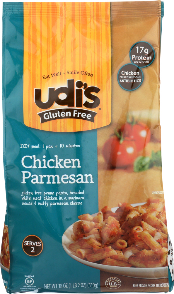 UDIS: Chicken Parmesan Penne Frozen Skillet Meal, 18 oz - 0698997807643