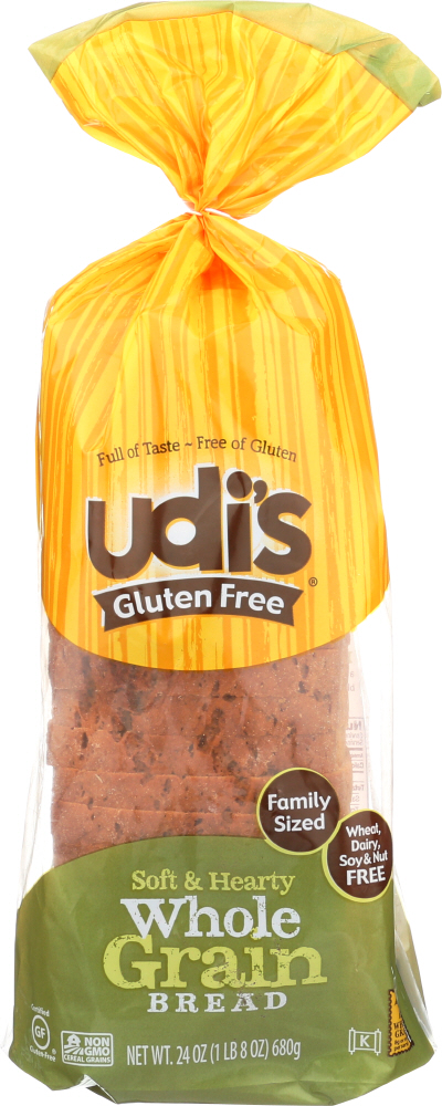 UDIS: Whole Grain Bread, 24 oz - 0698997809302