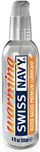 Swiss Navy Premium Warming Water-Based Personal Lubricant & Sex Gel for Couples 4 oz - 699439008871