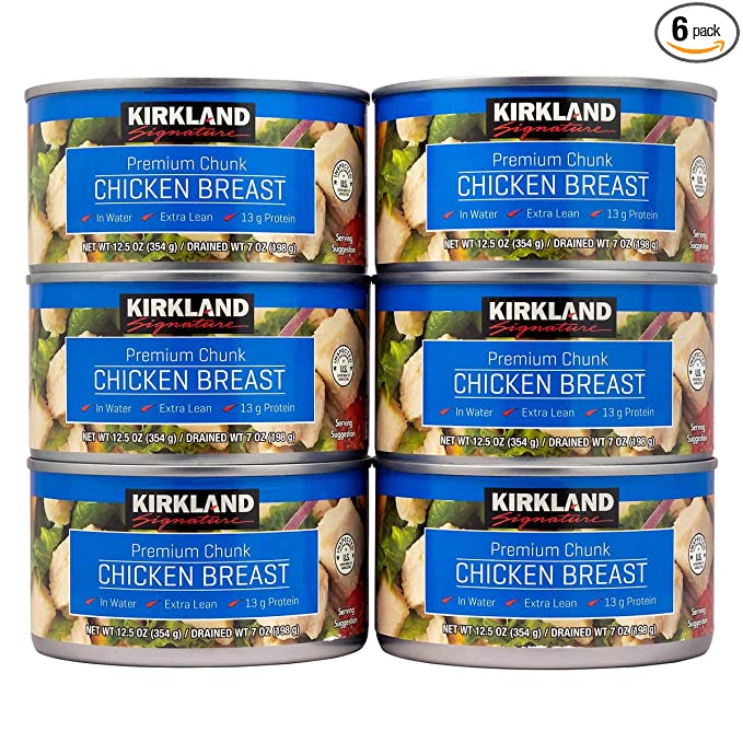  Kirkland Signature Chicken Breast, 12.5 Ounce (6) (Pack of 6)  - 096619670079