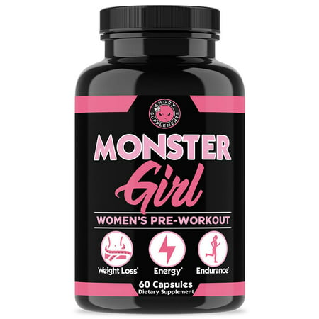 Angry Supplements Monster Girl Women s Pre-Workout Energy Booster - 700465359773