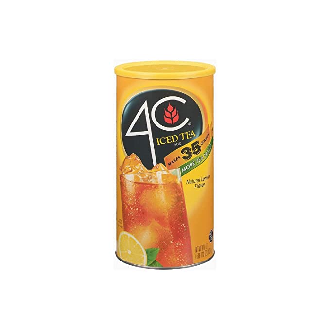4C Lemon Iced Tea Mix - 92.8-oz. Canister (Pack of - 700538204269
