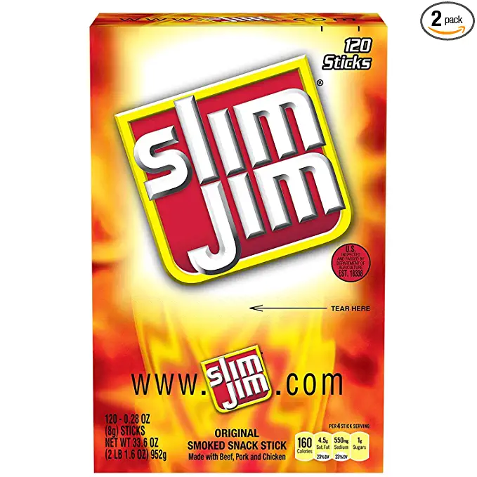  Slim Jim Original (120 ct.) (pack of 2)  - 700538206423