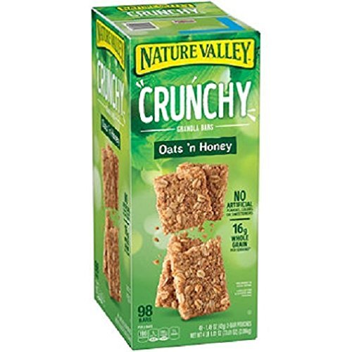  Nature Valley Oats 'n Honey Crunchy Granola Bars, 49 Count - 700538206560
