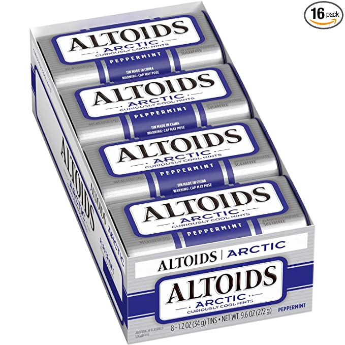  Altoids Arctic Peppermint Sugar-free Mints (8 pk.) (pack of 2)  - 700538208335