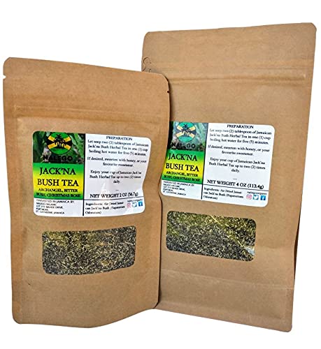  Nalego Jamaican Jack'na Bush Herbal Tea - 100% Wildcrafted - Herbal Loose Teas (Eupatorium Odoratum) (2 Ounce)  - 700721170609