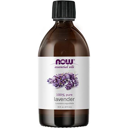 NOW Essential Oils, Lavender Oil, Soothing Aromatherapy Scent, Steam Distilled, 100% Pure, Vegan, Child Resistant Cap, 16-Ounce - 701573498224