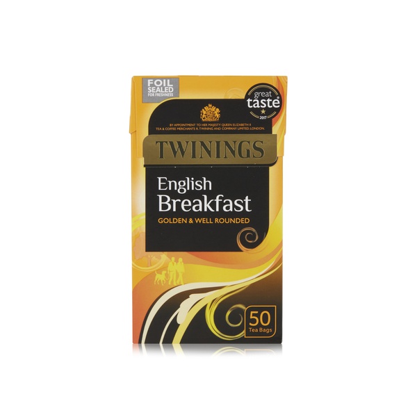 Twinings English breakfast tea bags 50s 125g - Waitrose UAE & Partners - 70177010201