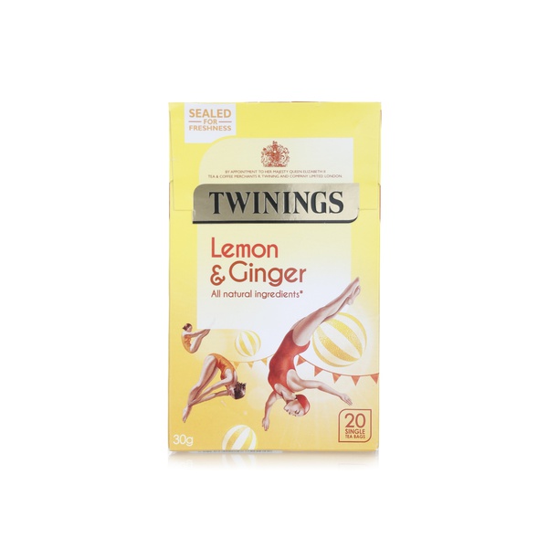 Twinings lemon and ginger tea bags 20s 30g - Waitrose UAE & Partners - 70177075101