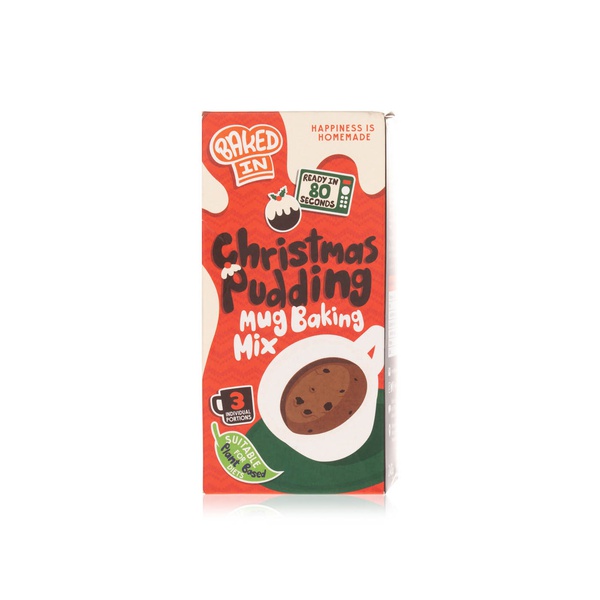 Baked In Christmas pudding mug baking mix 3's 55g - Waitrose UAE & Partners - 702382684945