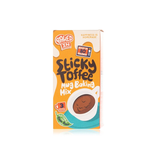 Baked In sticky toffee mug baking mix 150g - Waitrose UAE & Partners - 702382684990