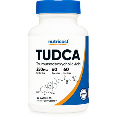 Nutricost Tudca 250mg 60 Capsules (Tauroursodeoxycholic Acid) - Gluten Free Non-GMO Supplement - 702669931656