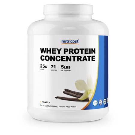 Nutricost Whey Protein Concentrate (Vanilla) 5LBS - 702669932868