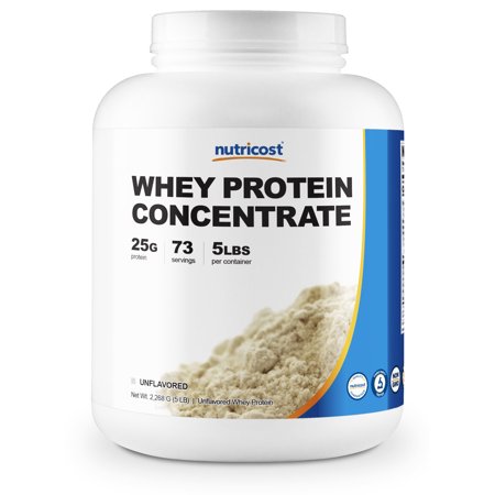 Nutricost Whey Protein Concentrate (Unflavored) 5LBS - 702669932875