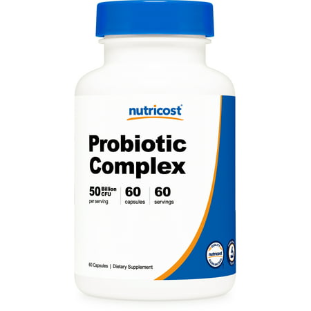 Nutricost Probiotic Complex - 50 Billion CFU 60 Capsules - Probiotic for Men and Women - 702669934558