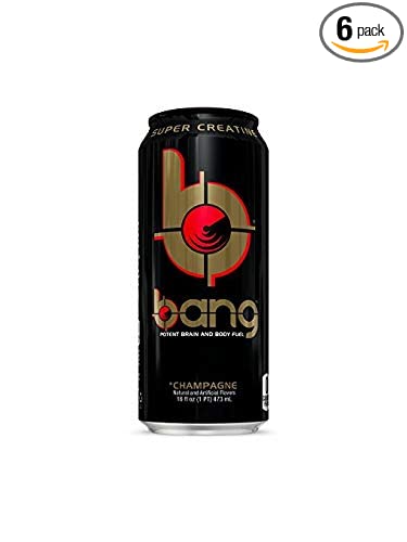  Bang Energy Drinks - 6, 16 ounce cans (Champange)  - 702823653769