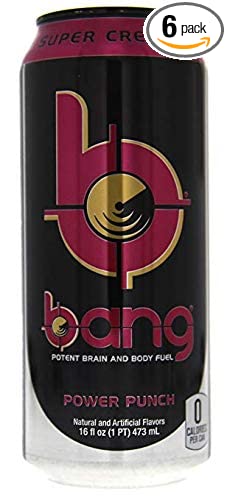  Bang Energy Drinks - 6, 16 ounce cans (Power Punch)  - 702823653783