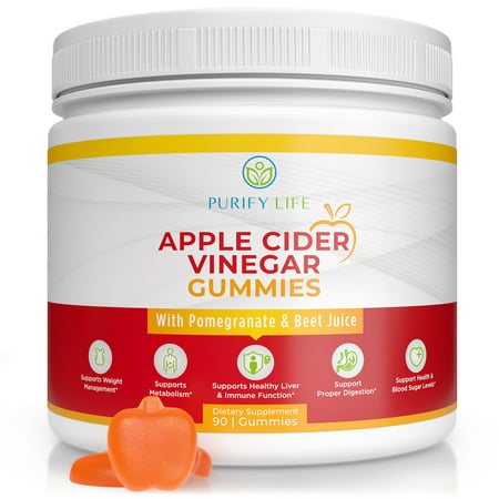 Apple Cider Vinegar Gummies - Unfiltered ACV (3 Month Supply) Weight Loss Alternative to Capsules and Pills for Belly Fat Burner - Immune System Support, Detox, Metabolism, Acid Reflux - Kids & Adults - 703062141932