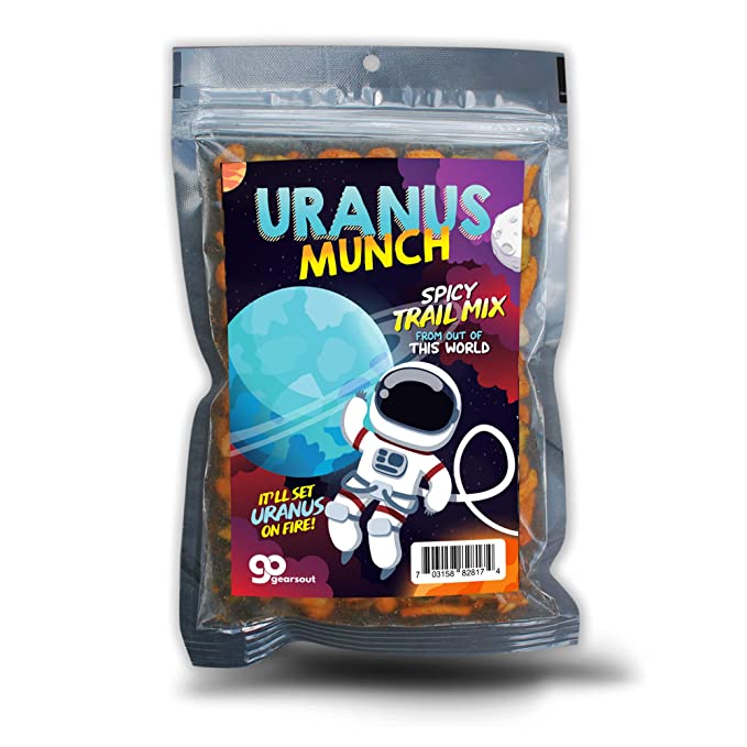 Uranus Munch - Uncle Frank's Premium Spicy Trail Mix - Edible Gifts for Teens - Spicy Mix - Made in the USA - 703158828174