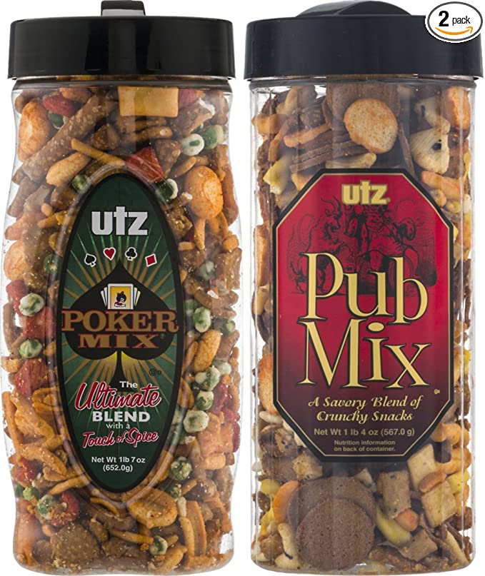  Utz Poker Mix, The Ultimate Blend and Utz Pub Mix Variety 2-Pack - 703694605680