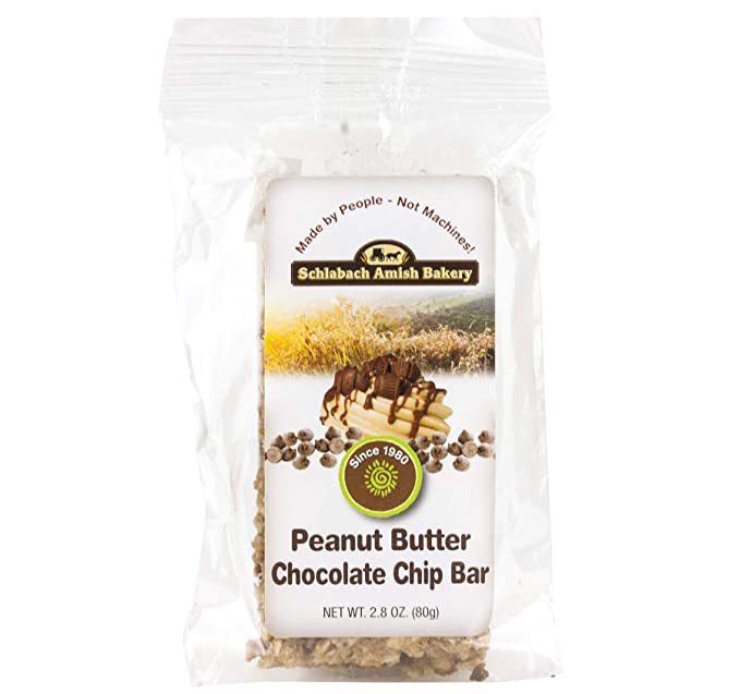  Schlabach Amish Bakery Soft & Chewy Grand-Ola Granola Bars, Case Pack of 12/2.8 oz. Bars (Peanut Butter Chocolate Chip)  - 703694619335