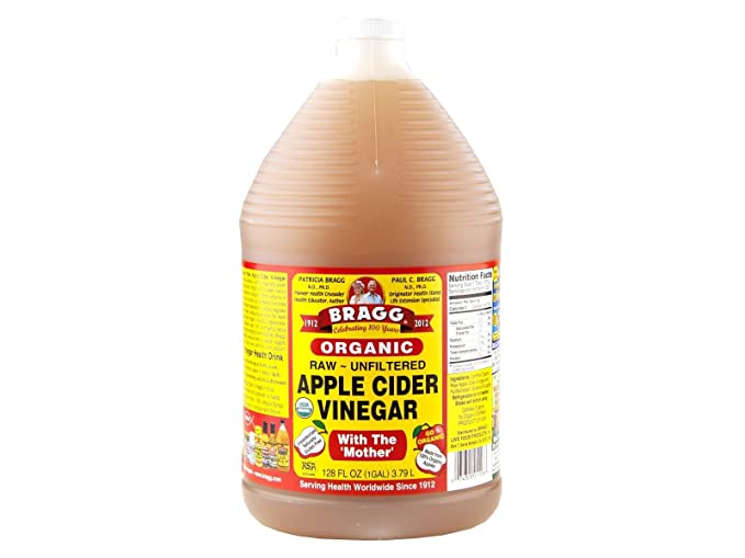 Bragg Organic Apple Cider Vinegar w/Mother- 1 Gallon (128 fl oz) Jug - 703694619571