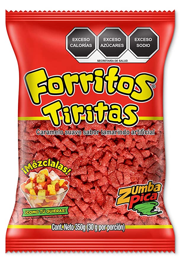  Zumba Pica Forritos Tiritas 12.3 oz (350 gr) - Tamarindo Mexican Candy - Tamarind Candy - Tamarind Sticks - Tamarindo Candy - Dulce de Tamarindo  - 703885013928