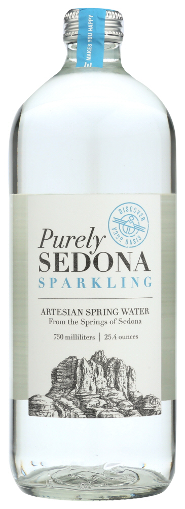 PURELY SEDONA: Sparkling Artesian Spring Water, 25.4 oz - 0703899000341
