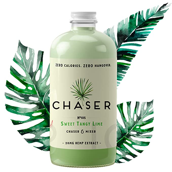 Chaser Drinks - Premium Cocktail Mixer & Chaser - Zero Calories Zero Sugar - 3 Pack (Sweet Tangy Lime, 8 Oz) - 704715521026