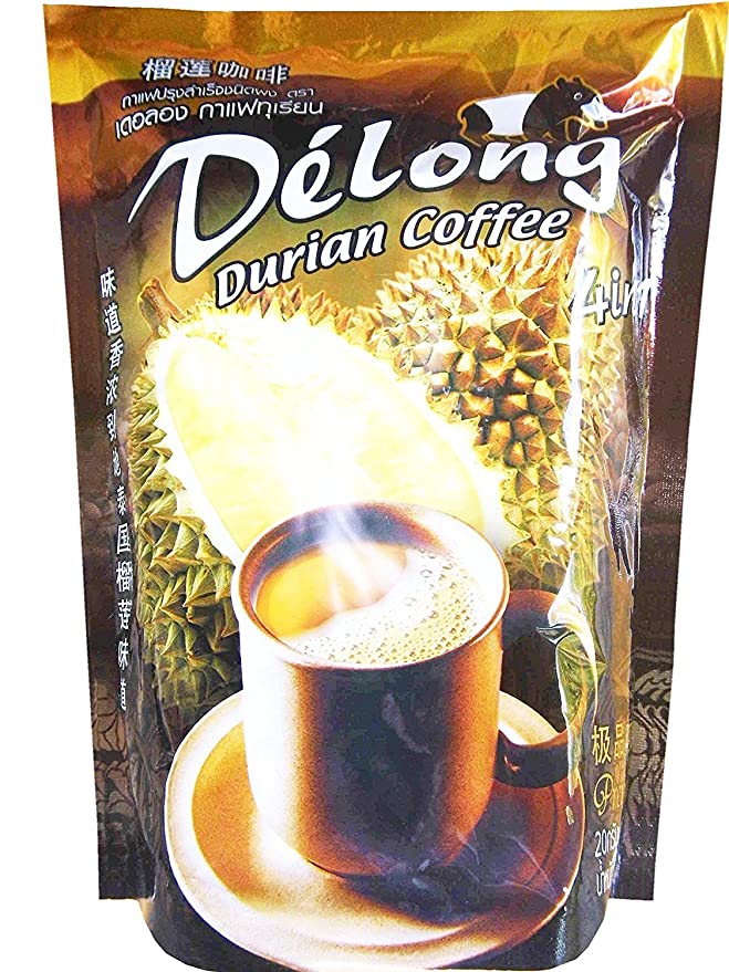 Delong Durian Coffee - 200g.(20g x 10Sachets) - 704740037059