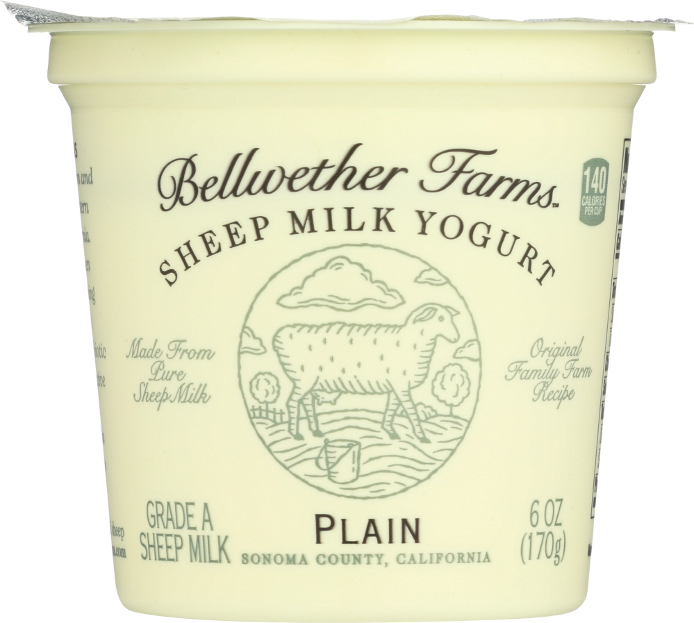 BELLWETHER FARMS: Sheep Milk Yogurt Plain, 6 oz - 0705118500106