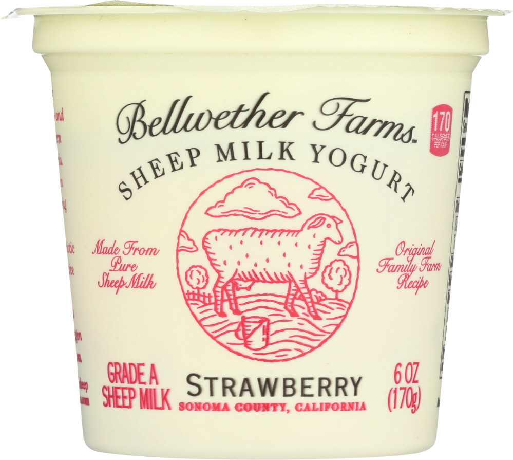 Bellwether Farms, Sheep Milk Yogurt, Strawberry - 705118500403