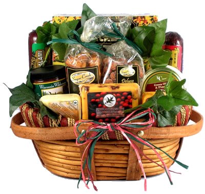  Gift Basket Village - Dad's Favorite, Cheese and Sausage Gift Basket for Dad - For Men Who Like Meat and Cheese, (Medium) 6 pounds,13 Piece Set  - 705332264570