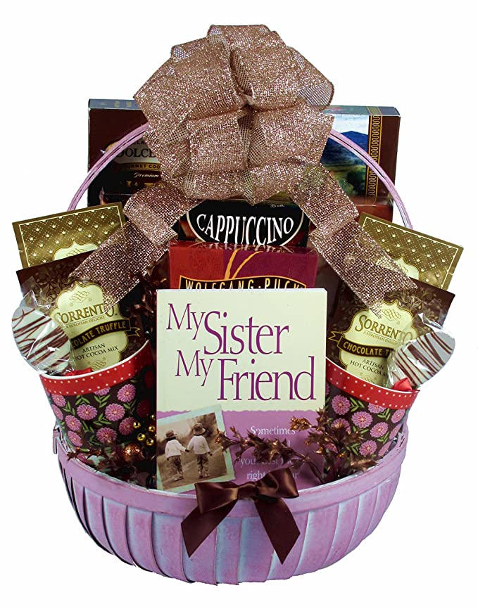  Gift Basket Village Coffee Shop A Christmas Gift Basket for Sisters, 6 Pound  - 705332271615