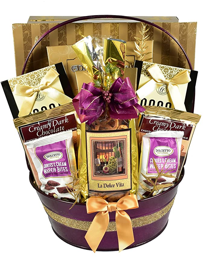 The Good Life, A Decadent, Indulgent Gourmet Sweets Gift Basket Like No Other, - 705332272087