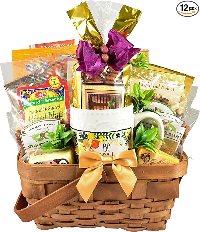 The Health Nut, SF Gift Basket with a Variety of Tasty Health Conscious Treats - Cheese, Sausage, Nuts and More... - 705332273091