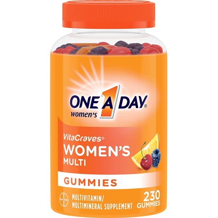One A Day Women’s Multivitamin Gummies, Supplement with Vitamin A, Vitamin C, Vitamin D, Vitamin E and Zinc for Immune Health Support, Calcium & more, Orange, 230 - 705377494048