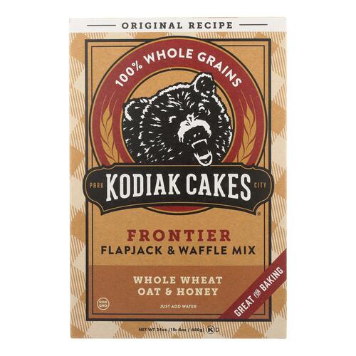 Kodiak Cakes Flapjack And Waffle Mix - Whole Wheat Oat And Honey - Case Of 6 - 24 Oz. - 705599011122