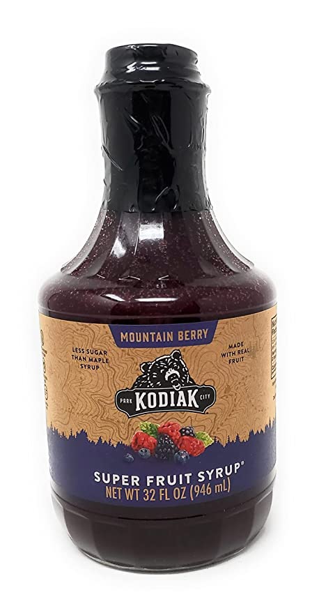  Mountain Berry Kodiak Syrup, 100% Pure & All Natural, 32 Fl Oz.  - 705599011382