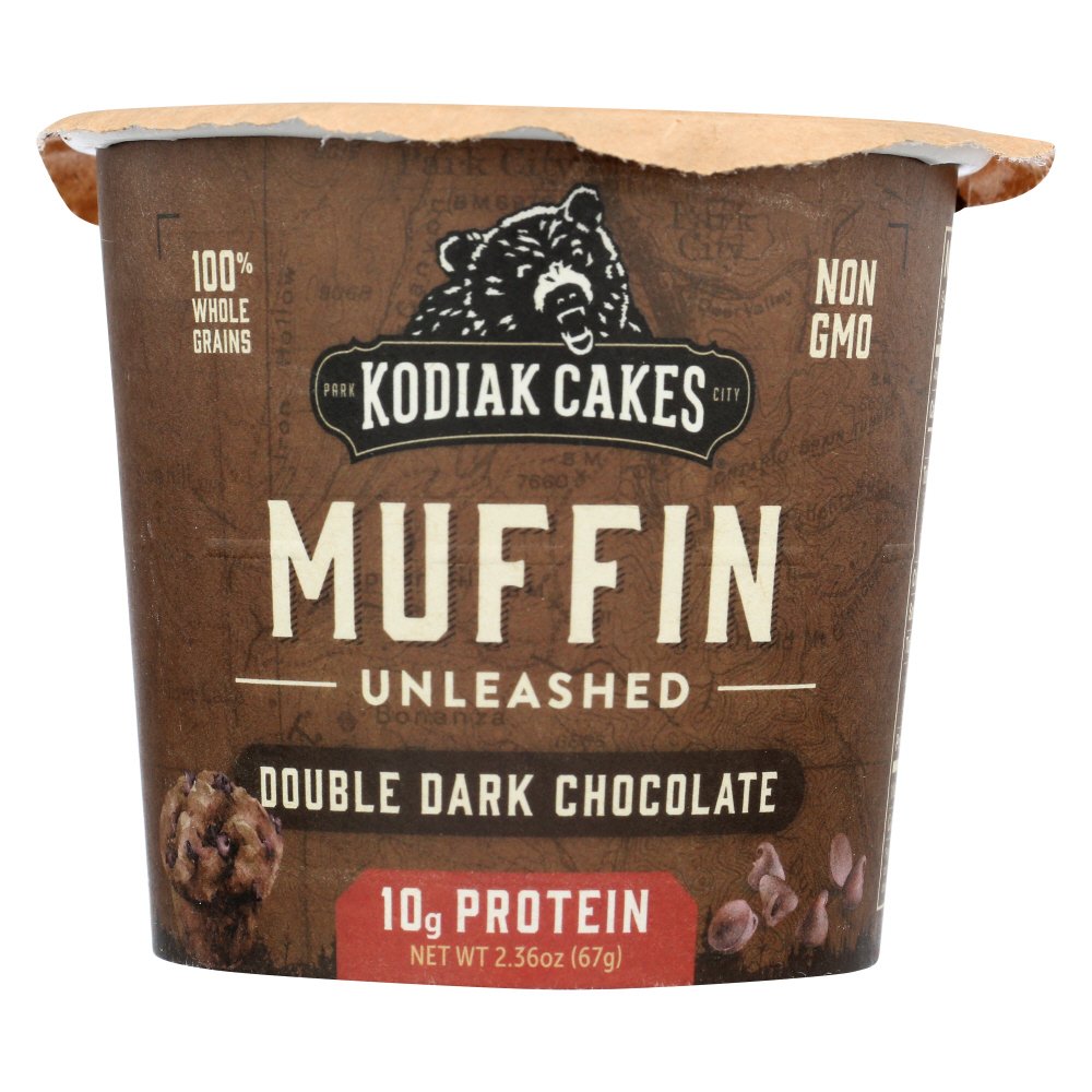 KODIAK: Minute Muffins Double Dark Chocolate, 2.36 oz - 0705599011542