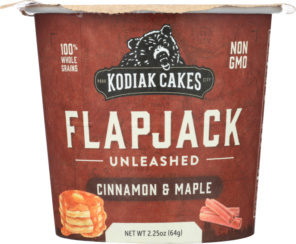 KODIAK: Unleashed Flapjack Cinnamon & Maple Cup, 2.25 oz - 0705599011917