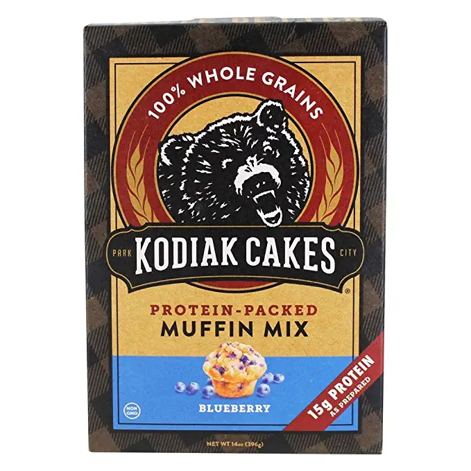  Kodiak Cakes Protein-Packed Muffin Mix Blueberry, 14 Ounce  - 705599013133