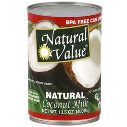 Natural Value Coconut Milk - 706173010395