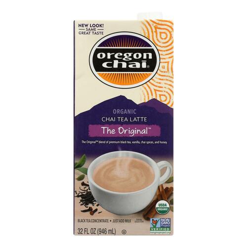 Oregon Chai Tea Latte Concentrate - The Original - Case Of 6 - 32 Fl Oz. - 0707082100320