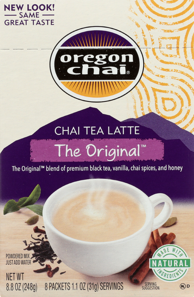 Oregon Chai Tea Latte Mix - The Original - Case Of 6 - 8 Count - 707082700087