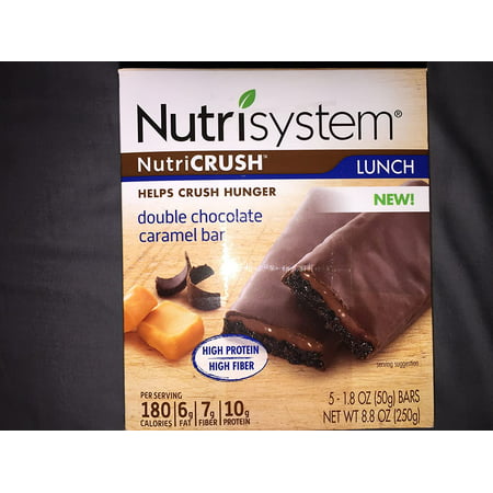 Nutrisystem Double Chocolate Caramel Bars 1 Box (5 Bars) - 707638192991
