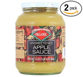  Trader Joe's Organic Unsweetened Applesauce 24 oz (Pack of 2)  - 707772974965