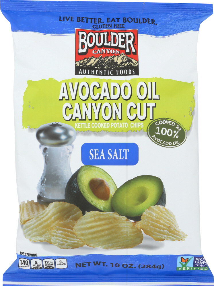 BOULDER CANYON: Avocado Oil Sea Salt Chip Kettle, 10 oz - 0708163120978